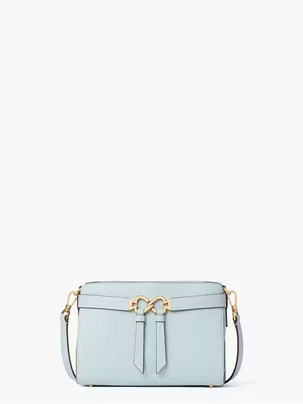 kate spade Pale Blue Leather Crossbody with Gold Hardware